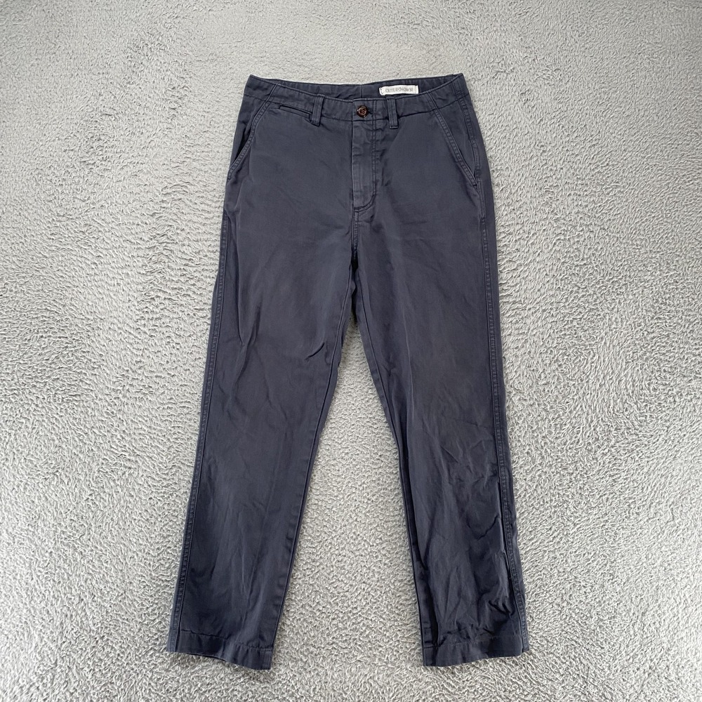 Outerknown Chino Pants‎ Mens 29 Gray Organic Cotton Straight Ankle Office